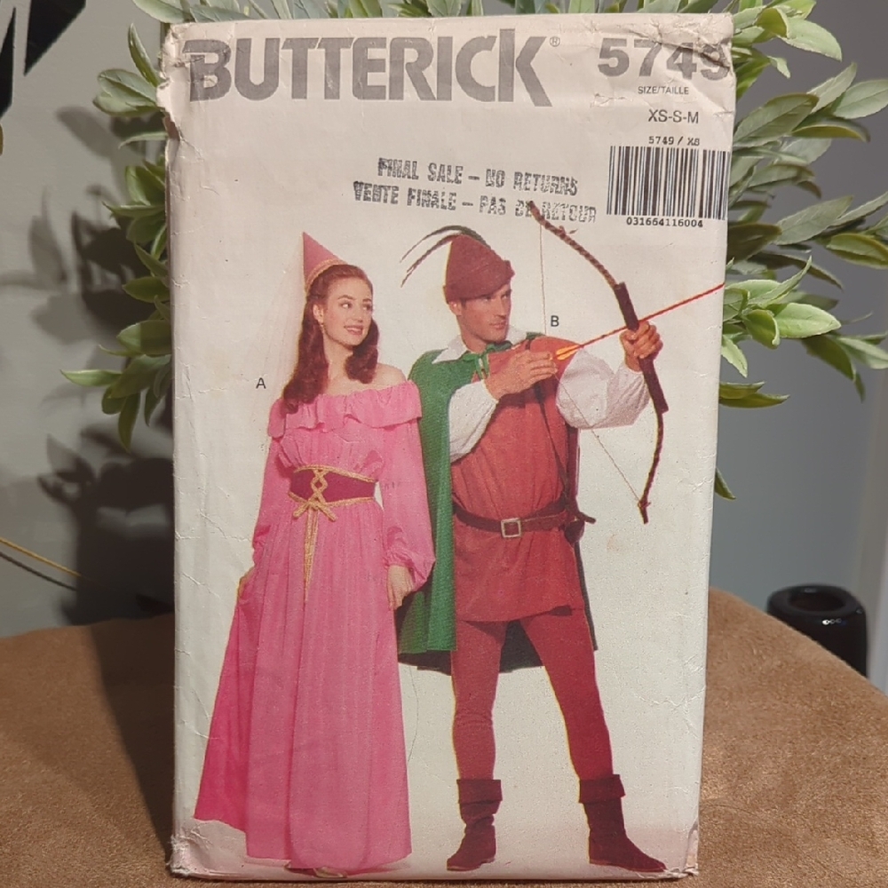 Robin Hood Butterick sewing pattern